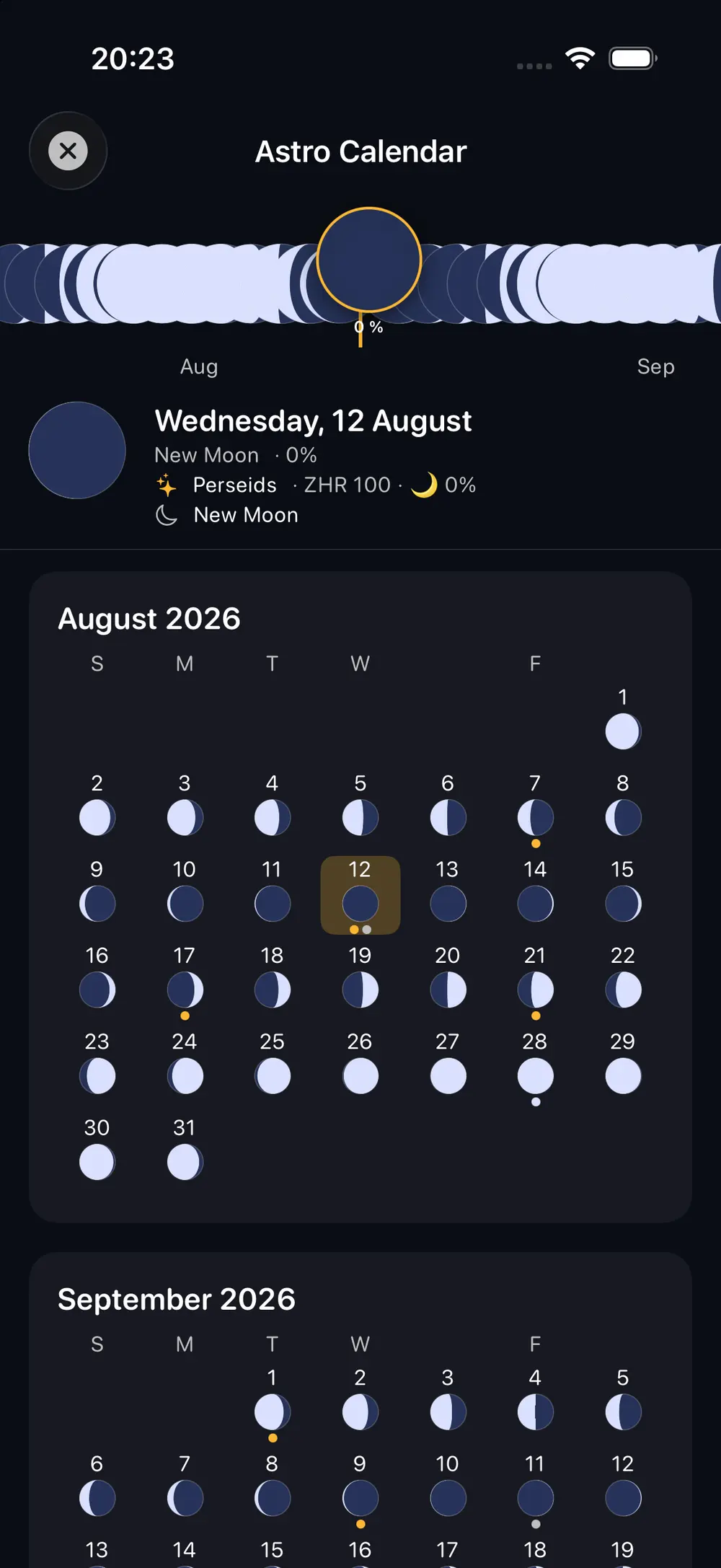 Astro Calendar — Never miss a supermoon, meteor peak or solstice again.